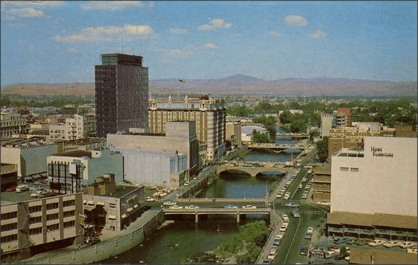 Reno city arch sign reading The Biggest Little City in the World
